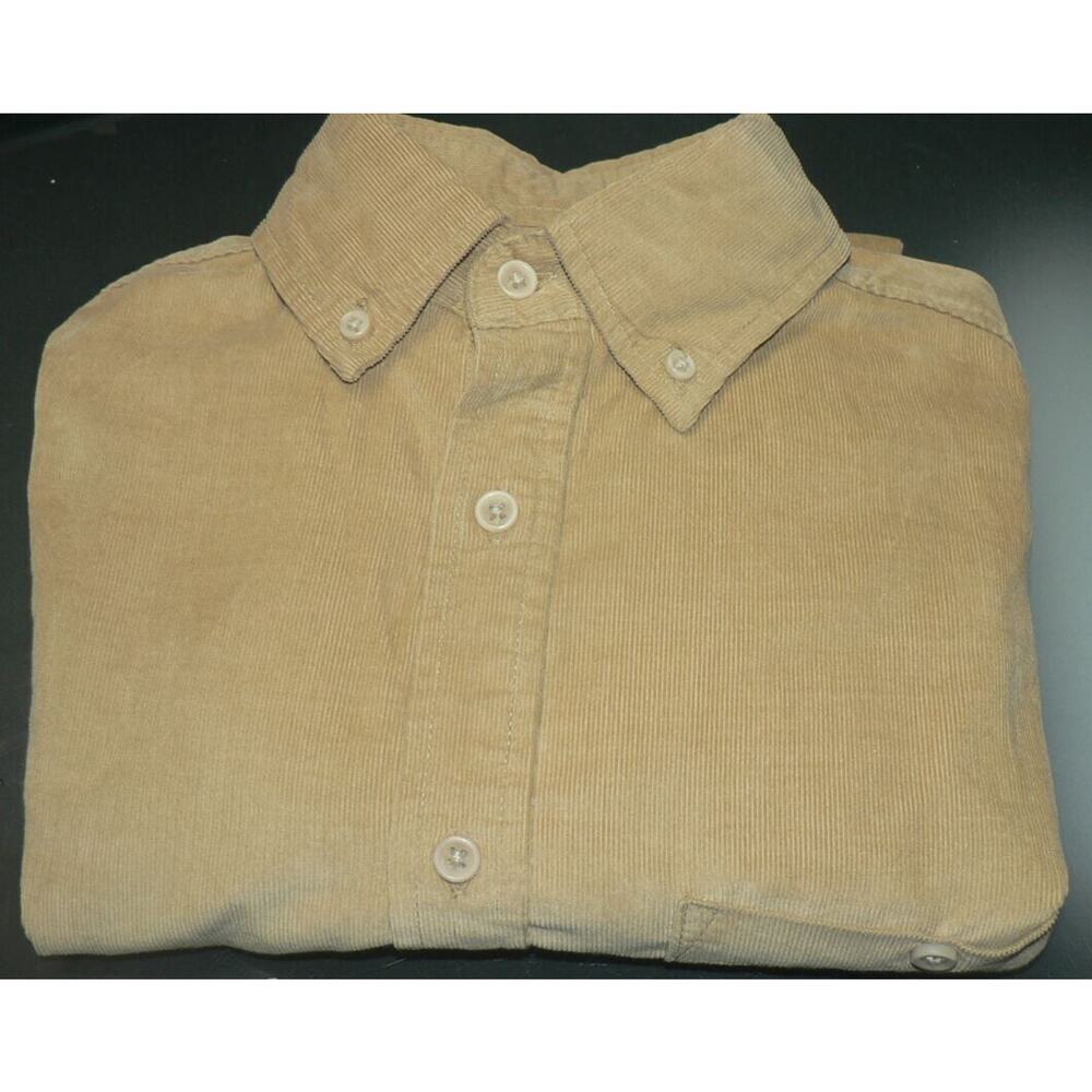Merona Men's Button-Down Long Sleeve Corduroy Shirt in Cookie Crumb Brown SM $25 - Picture 4 of 4